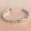 The Element 6mm Hand-Hammered .925 Sterling Silver Cuff