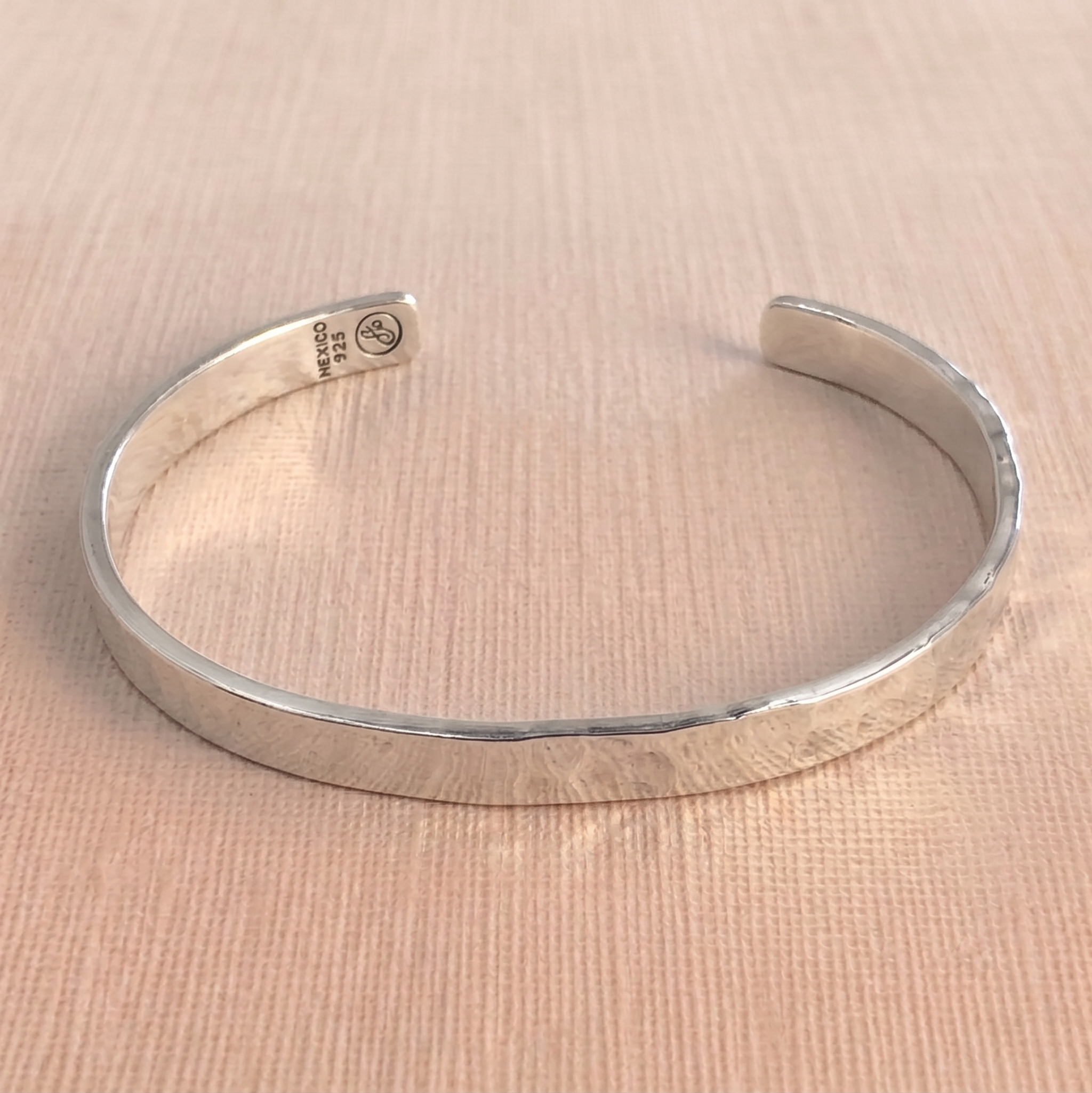 The Element 6mm Hand-Hammered .925 Sterling Silver Cuff