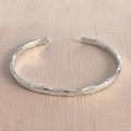 The Ripple Wavy-Edged .925 Sterling Silver Cuff