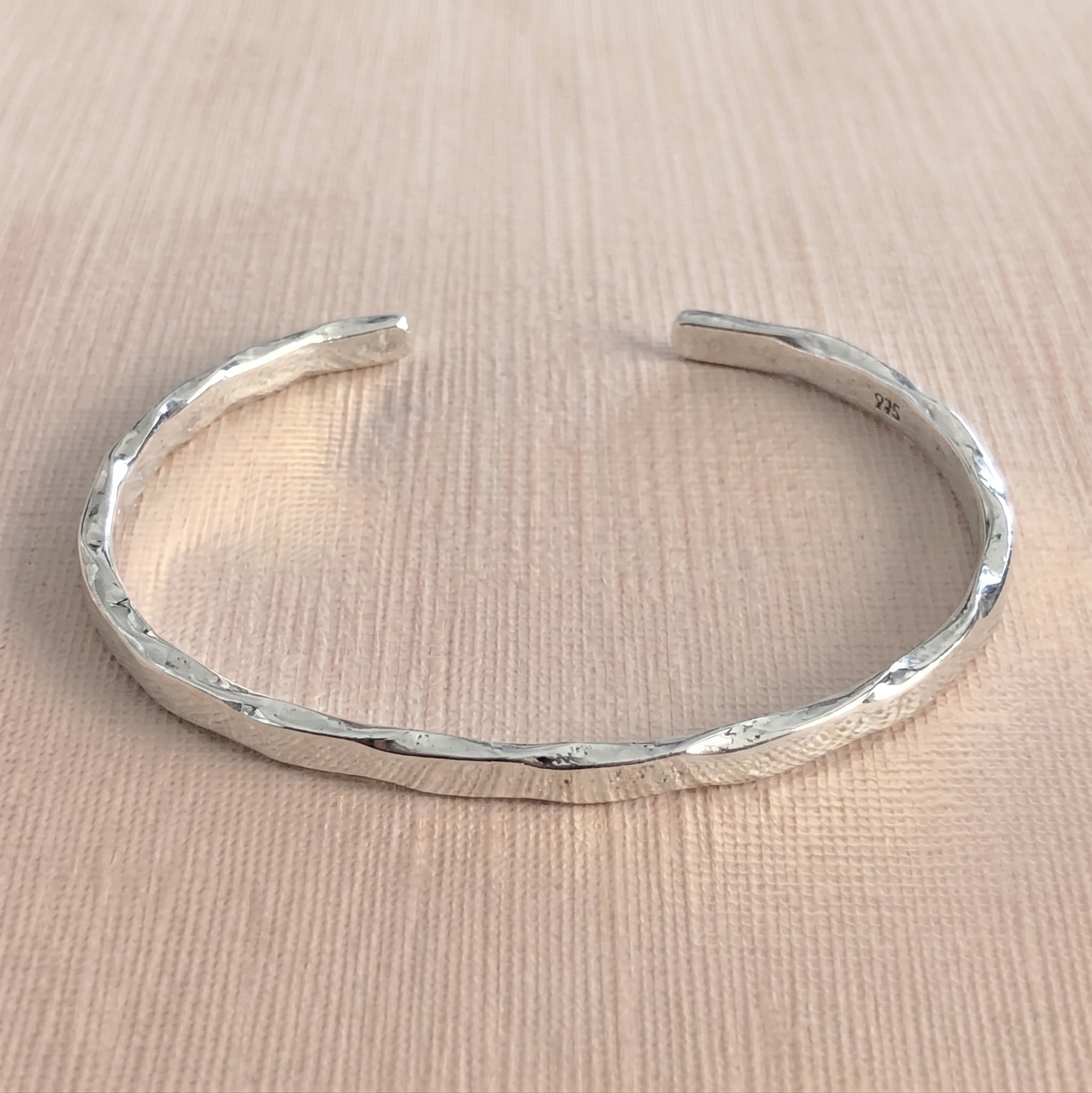 The Ripple Wavy-Edged .925 Sterling Silver Cuff
