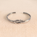The Entwine Double Knot .925 Sterling Silver Cuff