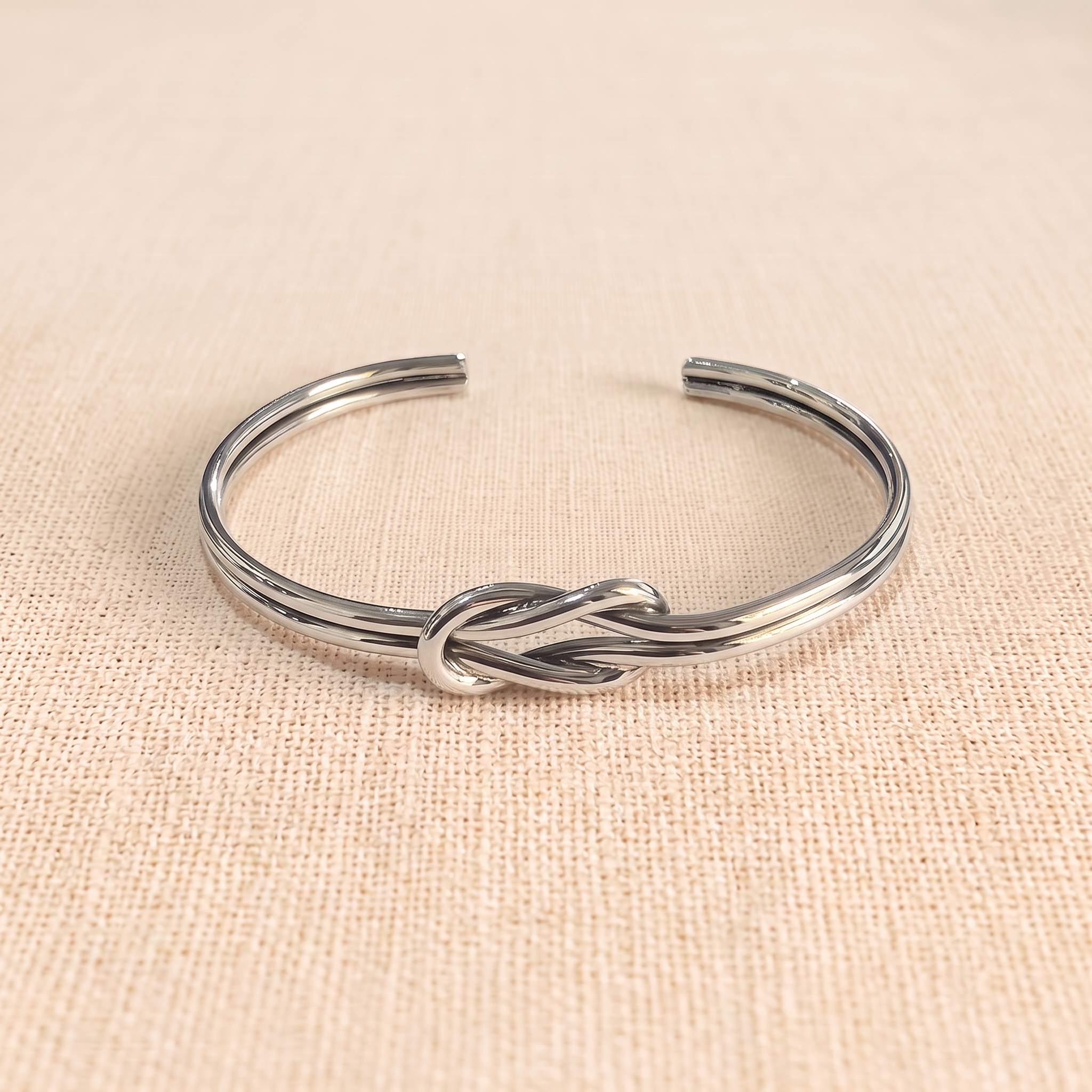 The Entwine Double Knot .925 Sterling Silver Cuff
